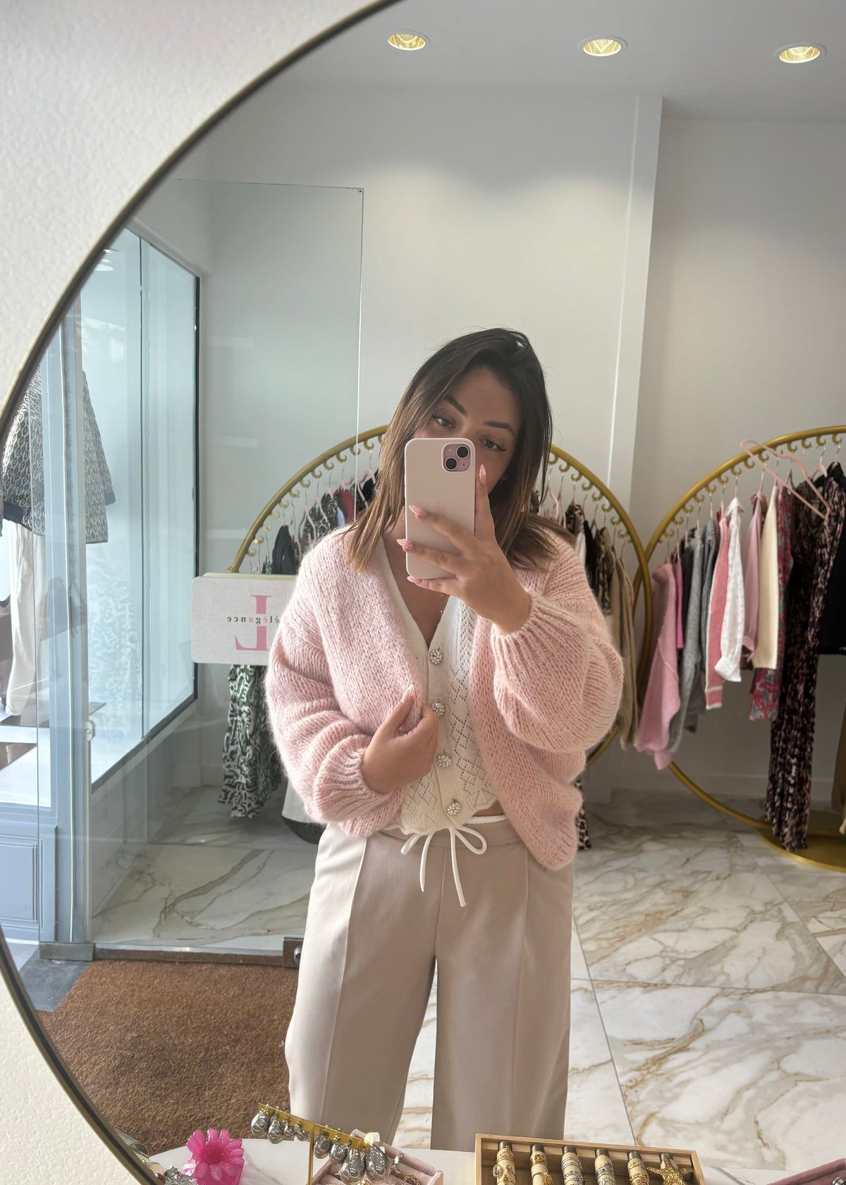 Gilet rose bb