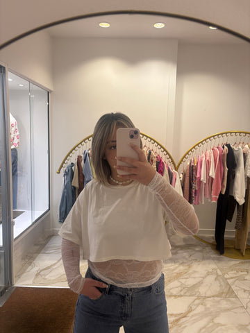 T-shirt Alicia blanc