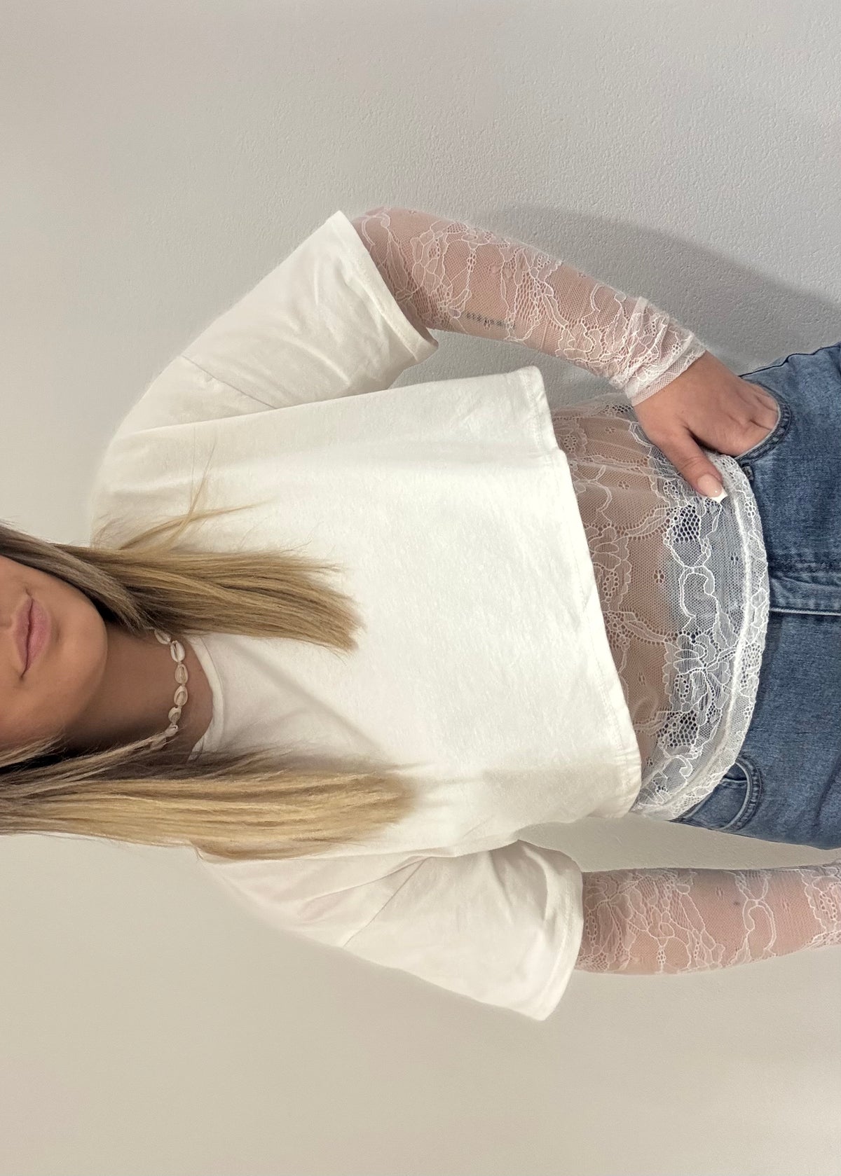 T-shirt Alicia blanc