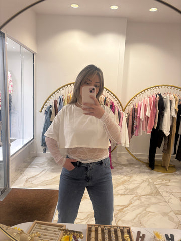 T-shirt Alicia blanc