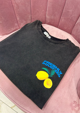 T-shirt Freshly gris 🍋