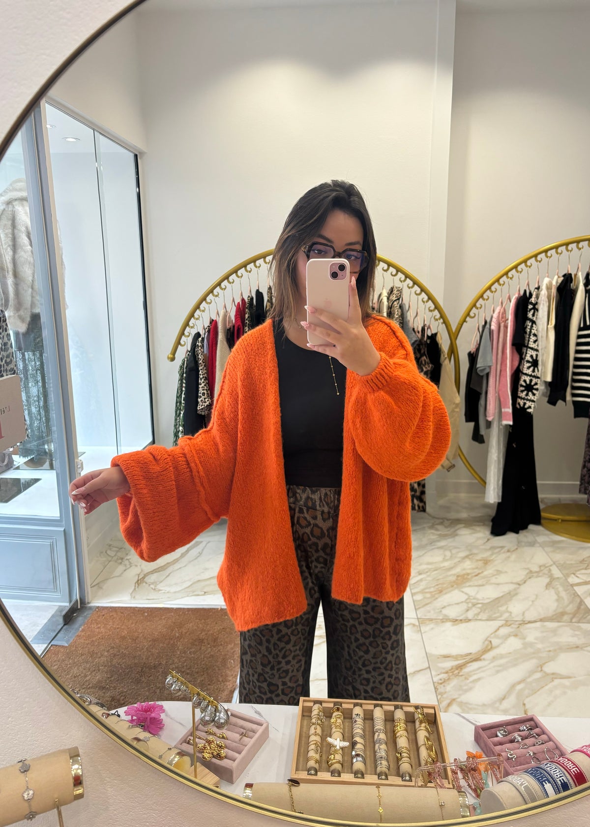 Gilet Teddy orange