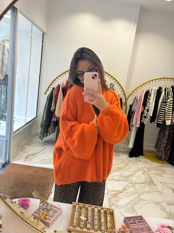 Gilet Teddy orange